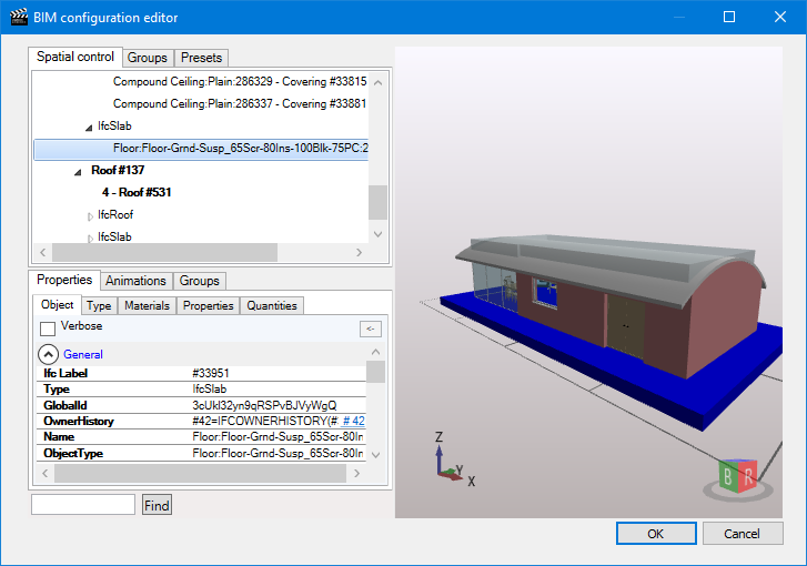 BIM control configurator