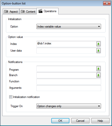 Initializing a Form Control