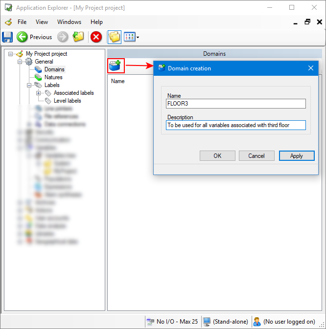How to configure Domains and Natures