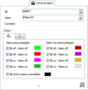 List of color animations and behavior