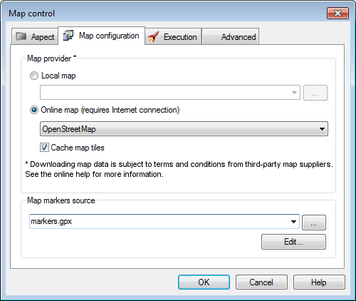 Creating and Configuring a Map Control