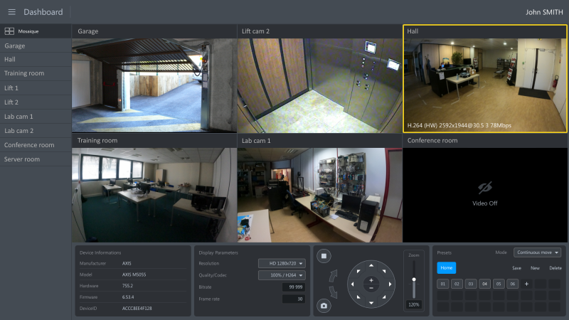 ONVIF control example