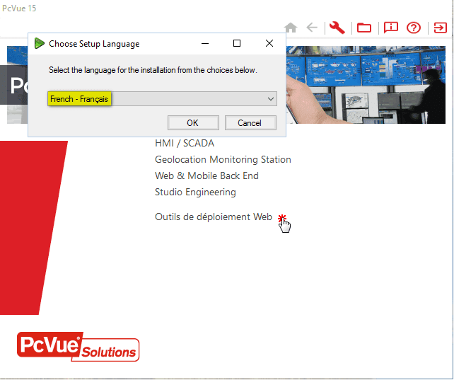PcVue 15 Wdt setup classic