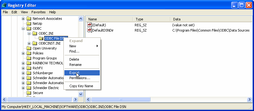 RegEdit_ODBC_export_key3