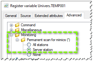 Advanced properties of variables subscribed