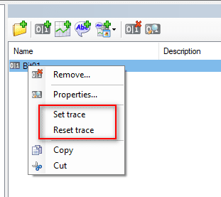 Set trace from AI explorer