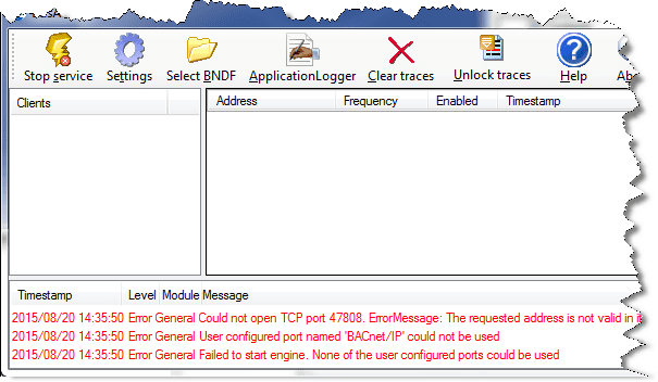 BDS error