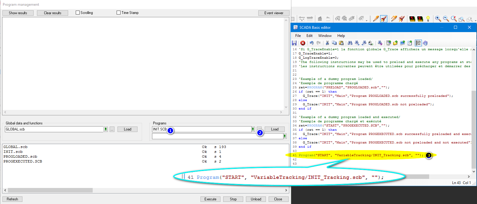 Execute INIT Tracking at startup
