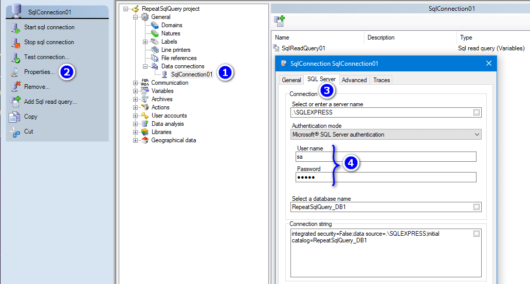 SqlConnection credentials