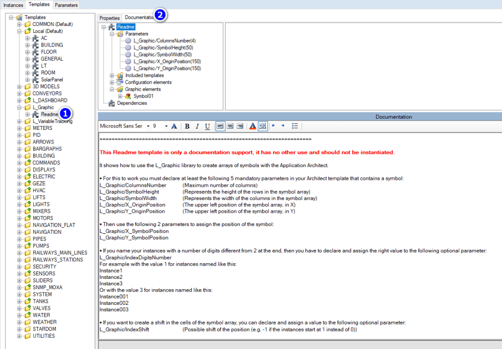 Automatically position symbols with the Application Architect - PcVue PcVue
