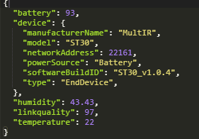 JsonMqtt Value temp