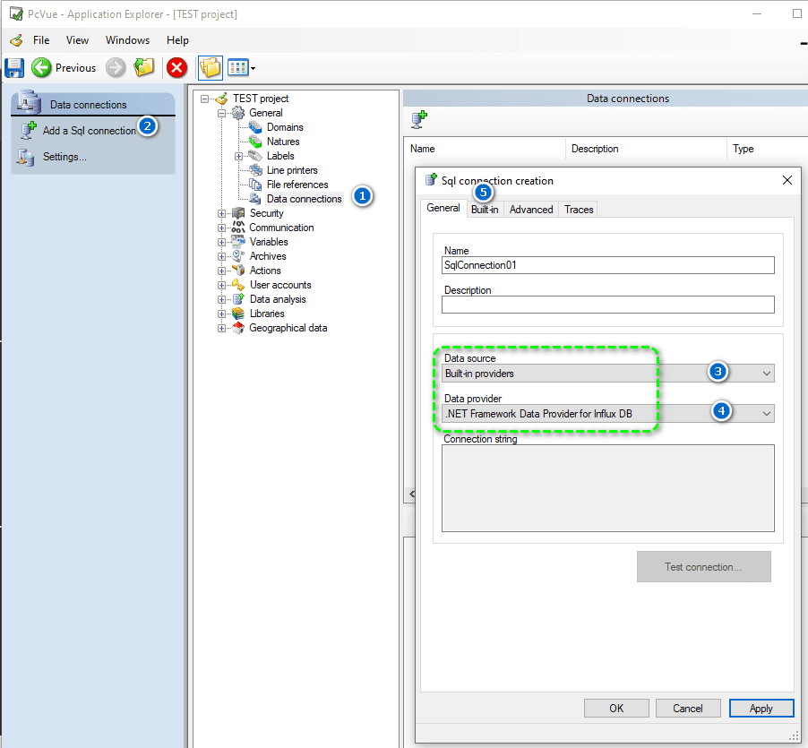 Influx DB Provider declaration part 1