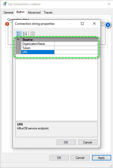 Influx DB Provider declaration part 2